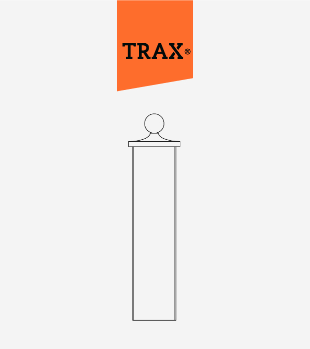 TRAX® - Systemteil / PF40-04001-02 Zaunpfeiler Stein