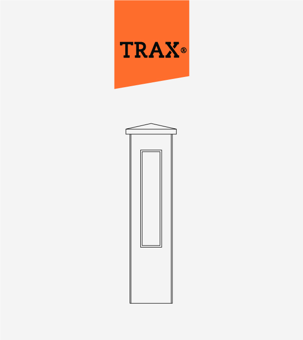 TRAX® - Systemteil / PF40-062-202-00 Betonpfosten
