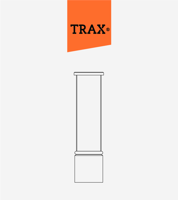 TRAX® - Systemteil / PF40-11004-00 Betonpfeiler Zaun