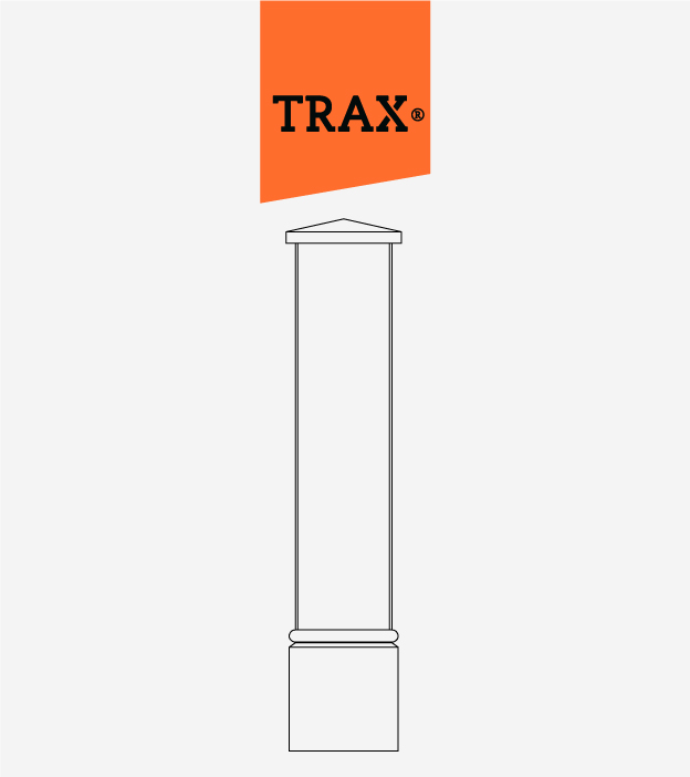 TRAX® - Systemteil / PF40-14002-00 Steinpfosten